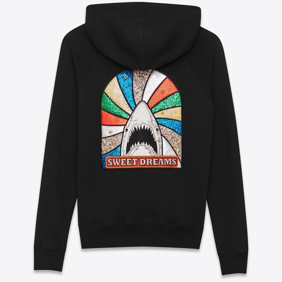 📌 Saint Laurent “SWEET DREAMS" Shark Patch Hoodie - Picture 8 of 8